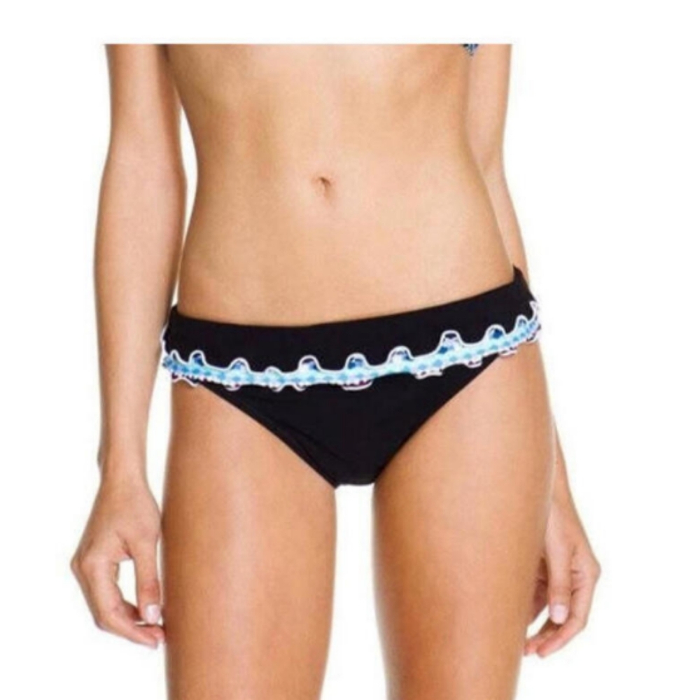 PROFILE BIKINI BOTTOM WITH BLACK & WHITE TRIM SIZE 8